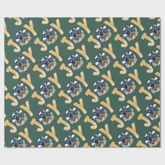 Afro-Amerikaanse Geboorte Kerstmis Cadeaupapier (Vlak)