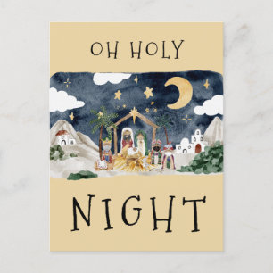 Afro-Amerikaanse Geboorte Kerstmis Kaart