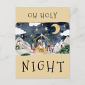 Afro-Amerikaanse Geboorte Kerstmis Kaart (Voorkant)