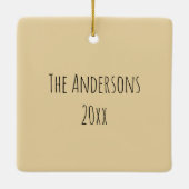 Afro-Amerikaanse Geboorte Kerstmis Kaart Keramisch Ornament (Achterkant)