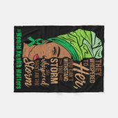 Afro-Amerikaanse geestelijke gezondheidsproblemen Fleece Deken (Voorkant (Horizontaal))