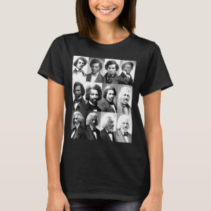 Afro-Amerikaanse Geschiedenis Frederick Dougl Zwar T-shirt