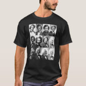 Afro-Amerikaanse geschiedenis Frederick Douglass Z T-shirt (Voorkant)
