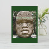 Afro-Amerikaanse geschiedenis Olmec hoofdflyer Kaart (Staand voorkant)