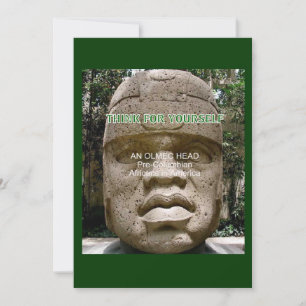 Afro-Amerikaanse geschiedenis Olmec hoofdflyer Kaart
