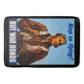 Afro-Amerikaanse gevechtspiloten uit de Tweede Wer Badmat (Voorkant)