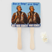 Afro-Amerikaanse gevechtspiloten uit de Tweede Wer Handwaaier (Voorkant en achterkant)