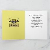 Afro-Amerikaanse grootvader Vaderdag Kaart (Binnen)