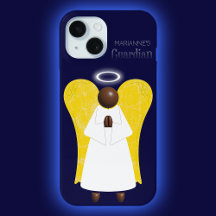 Afro-Amerikaanse Guardian Angel iPhone Case