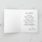 Afro-Amerikaanse Happy Birthday Tante Foto Kaart (Binnen)