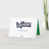 Afro-Amerikaanse hipster Sinterklaas kerstkaart Feestdagen Kaart (Achterkant)