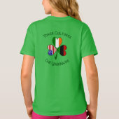 Afro-Amerikaanse Ierse Shamrock Vlag Gepersonalise T-shirt (Achterkant)