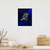 Afro-Amerikaanse jongen astronaut Poster (Keuken)