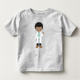 Afro-Amerikaanse Jongen, Dokter, Labjas, Geneeskun Kinder Shirts