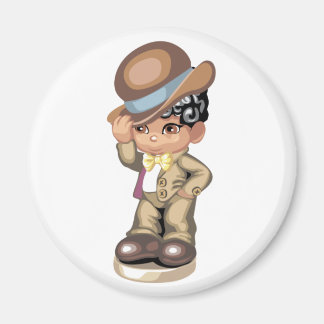 Afro-Amerikaanse jongen magneet