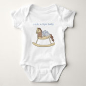 Afro-Amerikaanse jongen Rocking Horse Romper (Voorkant)