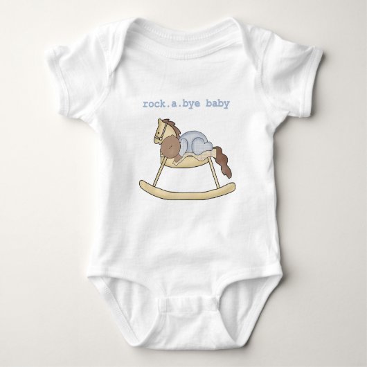 Afro-Amerikaanse jongen Rocking Horse Romper (Voorkant)