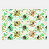 Afro-Amerikaanse jongens op witte achtergrond Inpakpapier Vel (Voorkant 2)