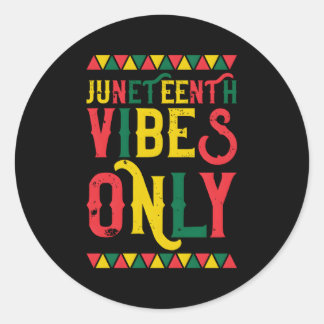 Afro-Amerikaanse Junenth S Alleen 1865 Ronde Sticker