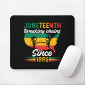 Afro-Amerikaanse Juneteenth 1865 Zwarte Geschieden Muismat (Met muis)