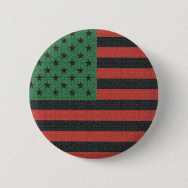 Afro-Amerikaanse Juneteenth-knop Ronde Button 5,7 Cm