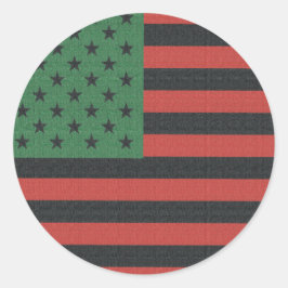 Afro-Amerikaanse Juneteenth ovale stickers