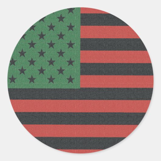 Afro-Amerikaanse Juneteenth ovale stickers (Voorkant)