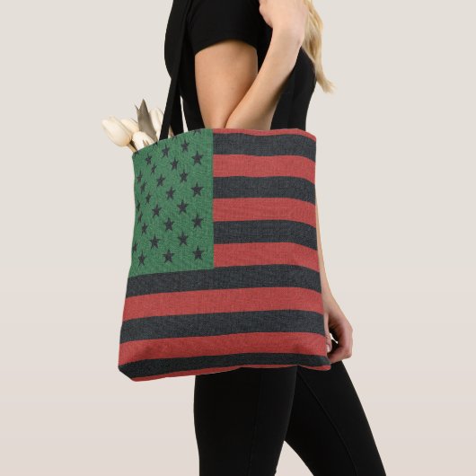 Afro-Amerikaanse Juneteenth-tas Tote Bag (Dichtbij)