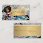 Afro-Amerikaanse kapper marmer, Confetti Kortingskaartje (Voorkant / Achterkant)