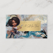 Afro-Amerikaanse kapper marmer, Confetti Kortingskaartje (Voorkant)