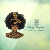 Afro-Amerikaanse kapper Raamsticker (Vel 3)