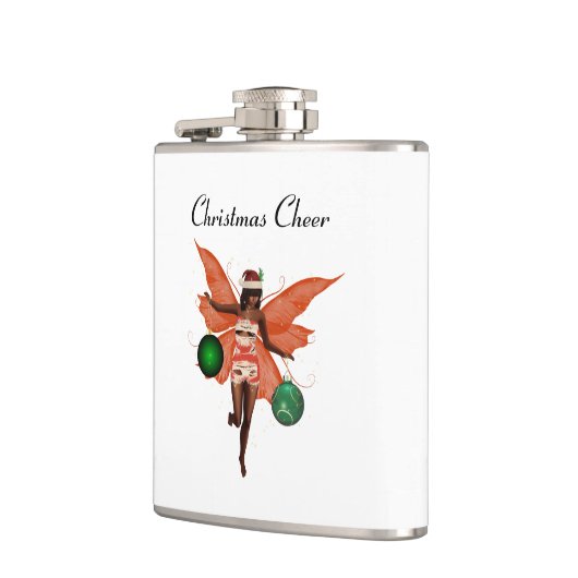 Afro-Amerikaanse Kerst Fairy Drink Flask Heupfles (Links)