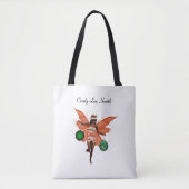 Afro-Amerikaanse kerst fee Canvas tas (Voorkant)