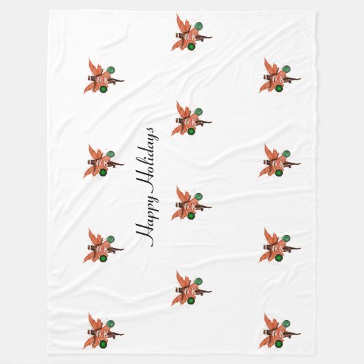 Afro-Amerikaanse kerst fee fleece deken (Voorkant)