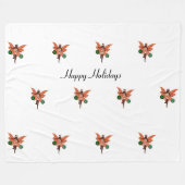 Afro-Amerikaanse kerst fee fleece deken (Voorkant (Horizontaal))