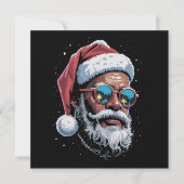 Afro-Amerikaanse Kerst Pyjama Kerstmis Afro Kerstm Feestdagenkaart (Voorkant)