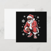 Afro-Amerikaanse Kerst Pyjama Kerstmis Afro Kerstm Kaart (Voorkant / Achterkant)
