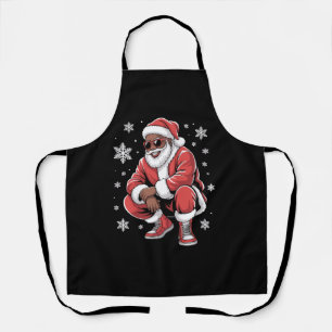 Afro-Amerikaanse Kerst Pyjama Kerstmis Afro Kerstm Schort