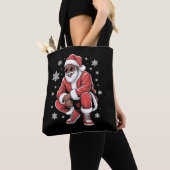 Afro-Amerikaanse Kerst Pyjama Kerstmis Afro Kerstm Tote Bag (Dichtbij)