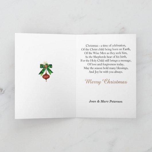 Afro-Amerikaanse Kerstengel Kaart (Binnen)