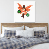 Afro-Amerikaanse Kerstfee Canvas Wall Art Afdruk (Insitu (Slaapkamer))