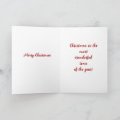  Afro-Amerikaanse kerstkaart Feestdagen Kaart (Binnen)