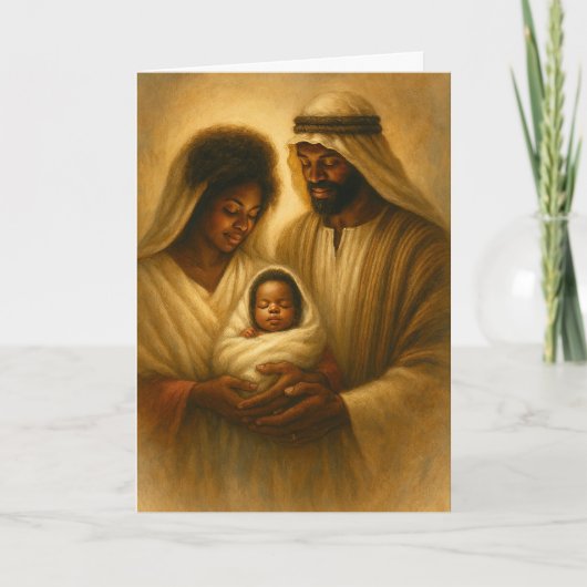 Afro-Amerikaanse Kerstkaart | Zwarte Kerst Kaart (Voorkant)