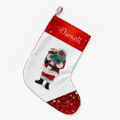 Afro-Amerikaanse kerstkerststaart Kleine Kerstsok (Voorkant (Hangend))