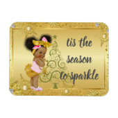 Afro-Amerikaanse kerstmagneet Magneet (Horizontaal)