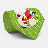 Afro-Amerikaanse Kerstman Elf Kerstmis Stropdas (Opgerold)