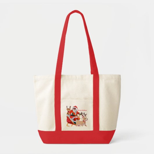 Afro-Amerikaanse kerstman en vrienden Tote Bag (Voorkant)