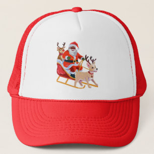 Afro-Amerikaanse kerstman en vrienden Trucker Pet