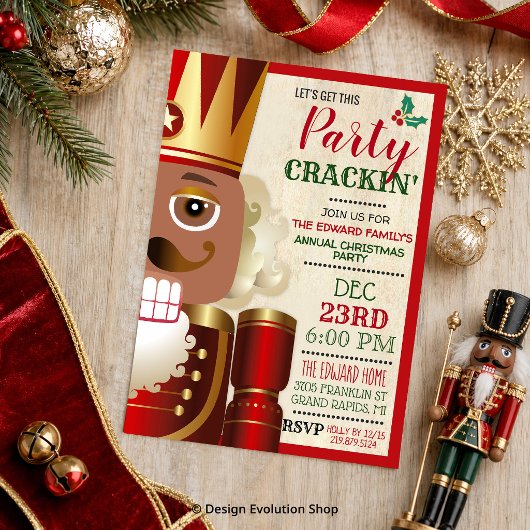 Afro-Amerikaanse Kerstman Holiday Kaart