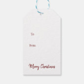 Afro-Amerikaanse kerstman Jolly, Cadeaulabel (Achterkant)